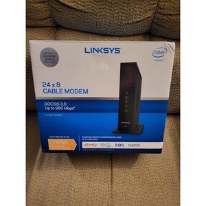 NEW Linksys Cable Modem 24x8 DOCSIS 3.0 & Up To 960 Mbps - Model# CM3024